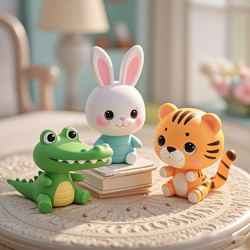 定制迷你小動(dòng)物擺件pvc塑膠玩具辦公室桌面裝飾擺件東莞玩具廠家